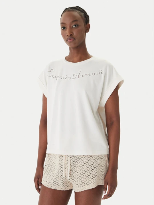 Zdjęcie produktu Emporio Armani T-Shirt EW000616 AF20243 U1131 Biały Regular Fit