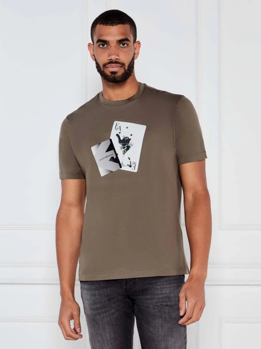 Zdjęcie produktu Emporio Armani T-shirt | Regular Fit brązowy