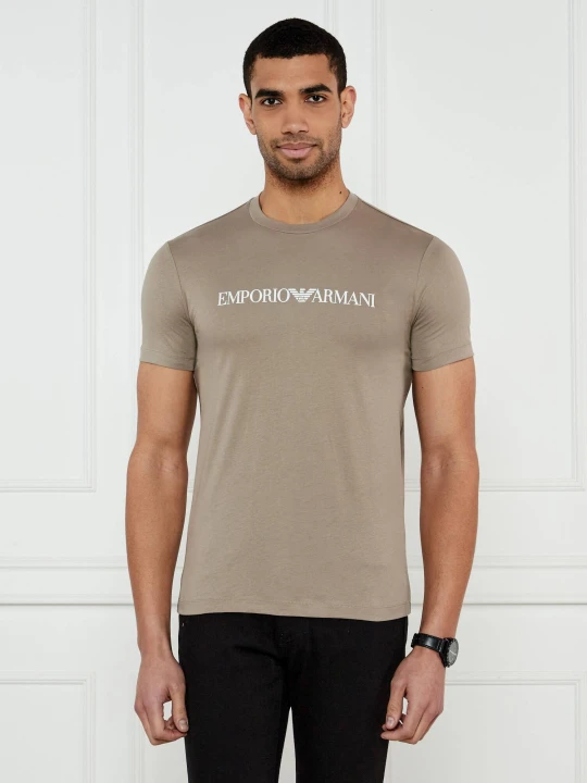 Zdjęcie produktu Emporio Armani T-shirt | Regular Fit beżowy