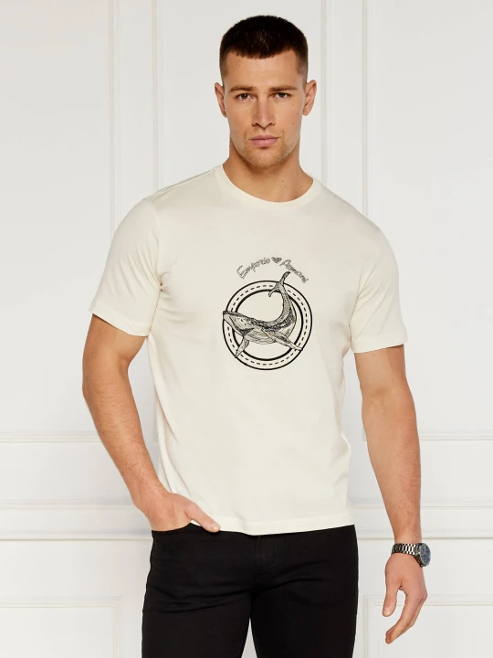 Zdjęcie produktu Emporio Armani T-shirt | Regular Fit beżowy