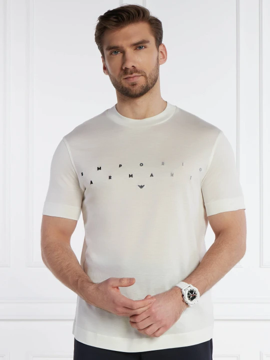 Zdjęcie produktu Emporio Armani T-shirt | Regular Fit ecru