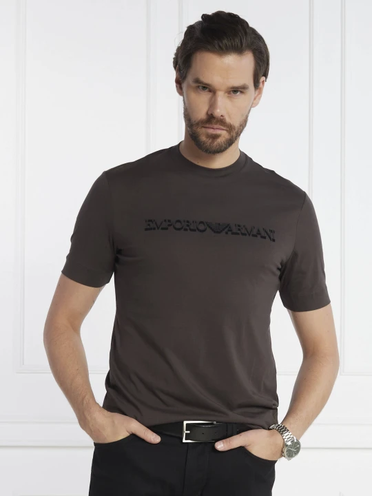 Zdjęcie produktu Emporio Armani T-shirt | Regular Fit brązowy