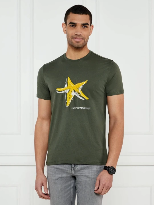 Zdjęcie produktu Emporio Armani T-shirt | Regular Fit oliwkowy