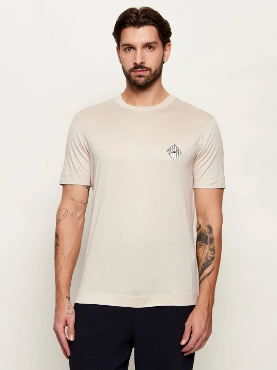 Zdjęcie produktu Emporio Armani T-shirt | Slim Fit beżowy