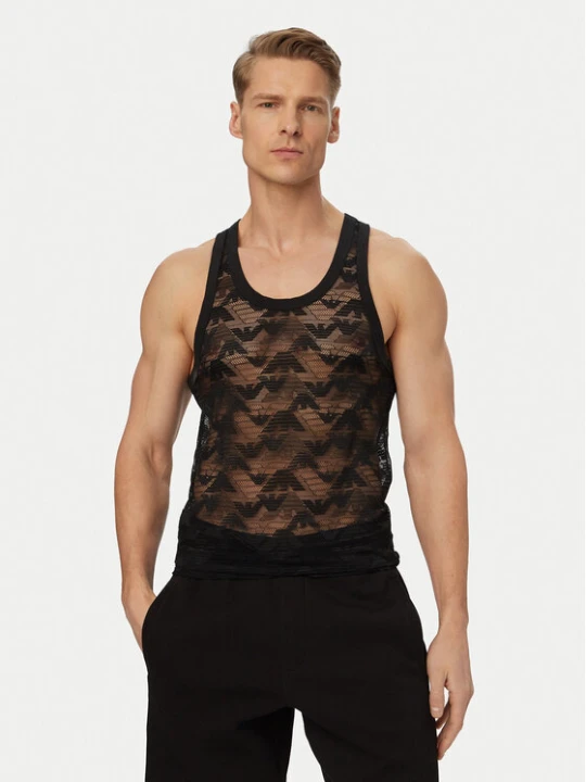 Zdjęcie produktu Emporio Armani Tank top EM002156 AF16108 FC039 Czarny Regular Fit