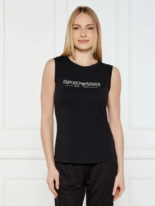 Zdjęcie produktu Emporio Armani Top | Regular Fit czarny