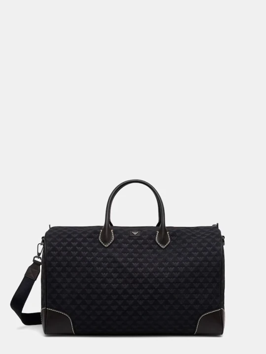 Zdjęcie produktu Emporio Armani torba podróżna męska skórzana granatowy