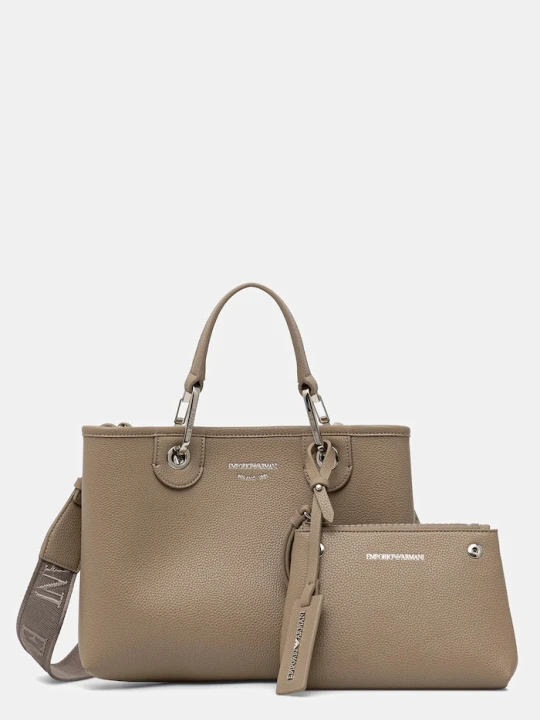 Zdjęcie produktu Emporio Armani torebka crossbody damska beżowy