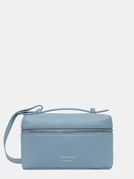 Zdjęcie produktu Emporio Armani torebka crossbody damska skórzana niebieski