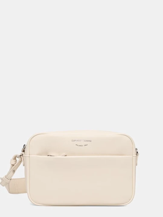 Zdjęcie produktu Emporio Armani torebka crossbody damska skórzana beżowy
