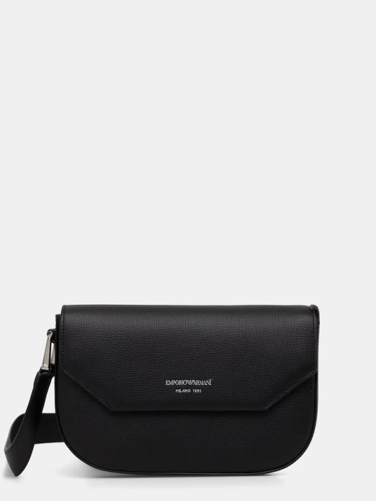 Zdjęcie produktu Emporio Armani torebka crossbody damska skórzana czarny
