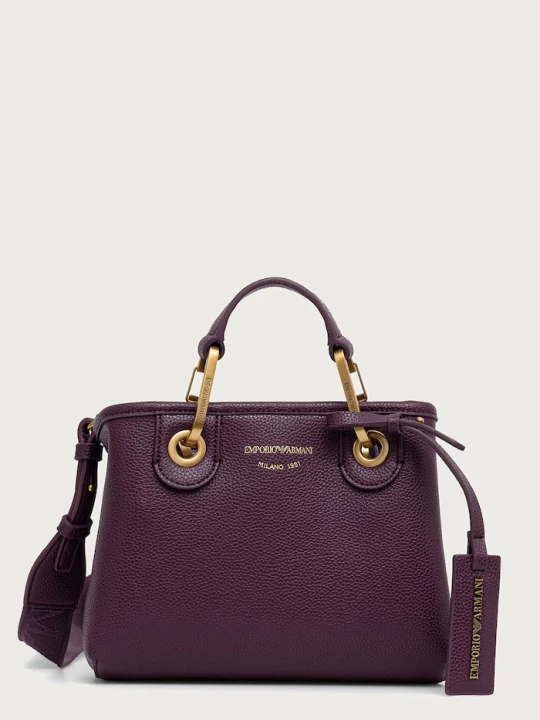 Zdjęcie produktu Emporio Armani torebka crossbody damska z imitacji skóry fioletowy