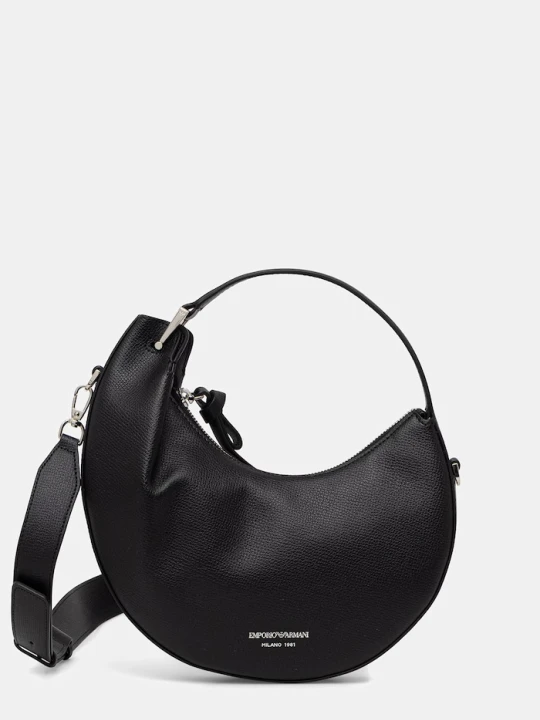 Zdjęcie produktu Emporio Armani torebka hobo damska skórzana czarny