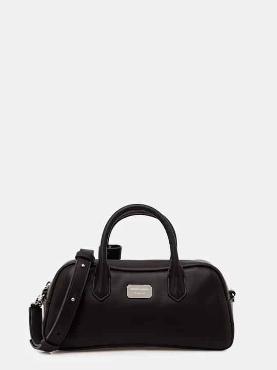 Zdjęcie produktu Emporio Armani torebka skórzana brązowy