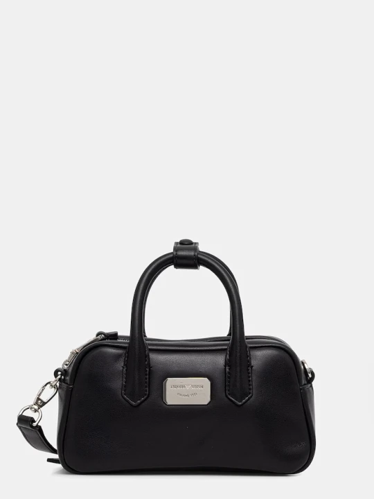 Zdjęcie produktu Emporio Armani torebka skórzana czarny