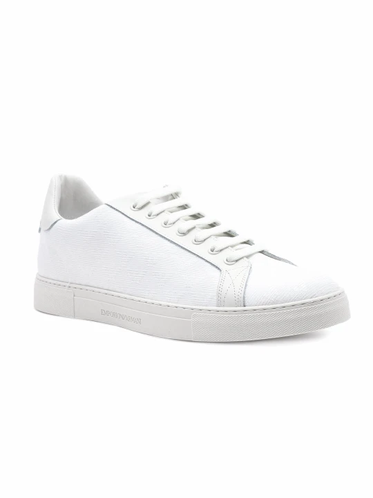 Zdjęcie produktu Emporio Armani Trampki | z dodatkiem skóry biały