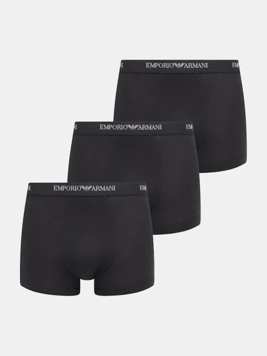 Zdjęcie produktu Emporio Armani Underwear bokserki męskie z bawełną 3-pack czarny