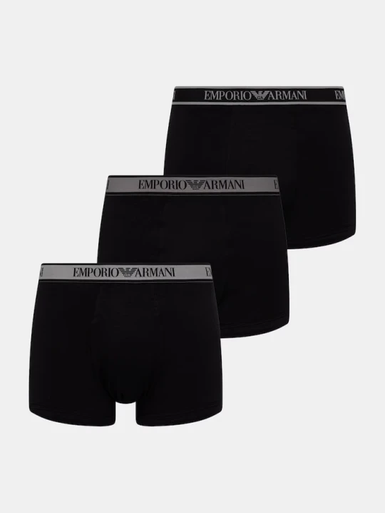 Zdjęcie produktu Emporio Armani Underwear bokserki dopasowane męskie 3-pack czarny
