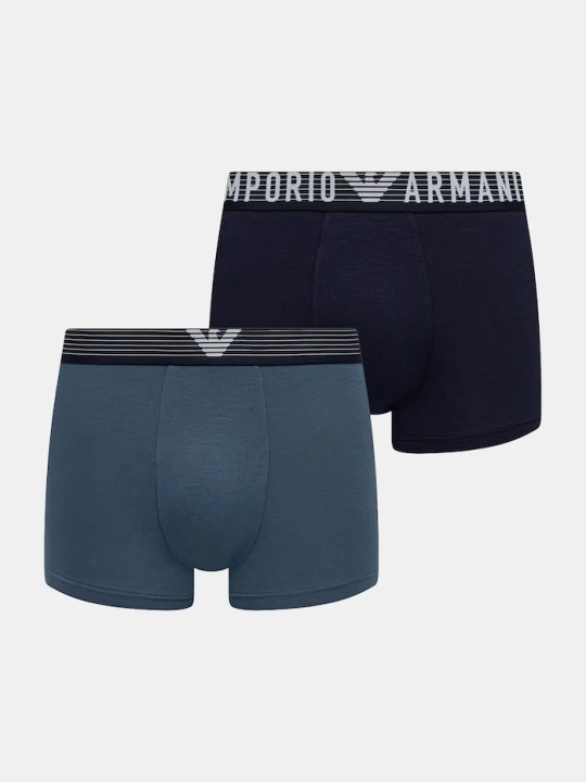 Zdjęcie produktu Emporio Armani Underwear bokserki dopasowane męskie z wiskozą granatowy
