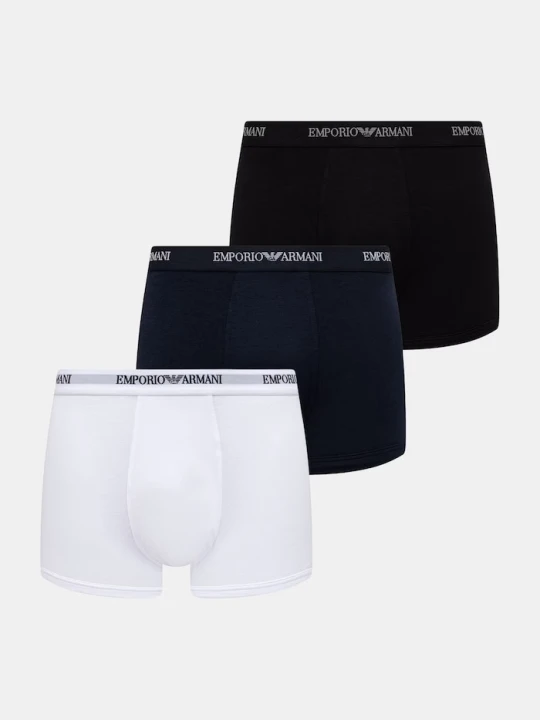 Zdjęcie produktu Emporio Armani Underwear bokserki męskie z bawełną 3-pack biały