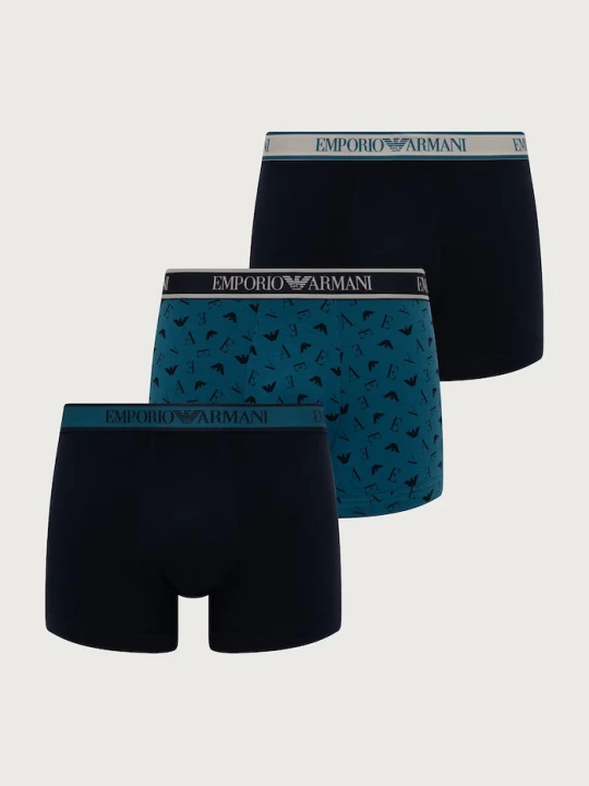 Zdjęcie produktu Emporio Armani Underwear bokserki męskie z bawełną 3-pack czarny