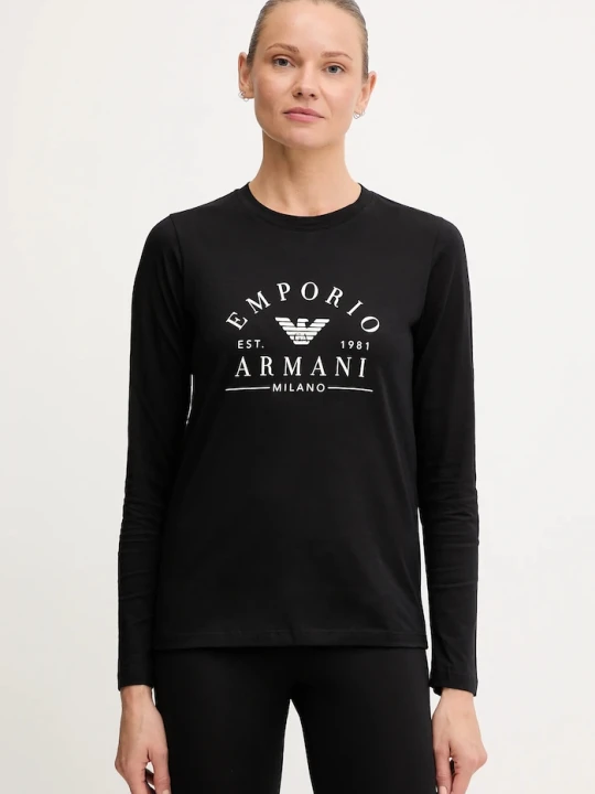 Zdjęcie produktu Emporio Armani Underwear longsleeve bawełniany czarny