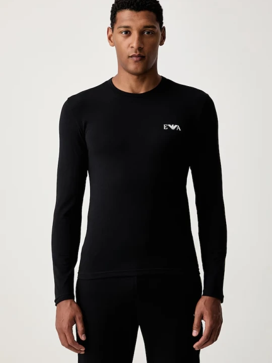 Zdjęcie produktu Emporio Armani Underwear longsleeve lounge męski czarny