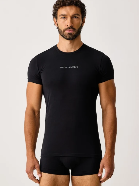 Zdjęcie produktu Emporio Armani Underwear piżama dwuczęściowa męska z bawełną czarny