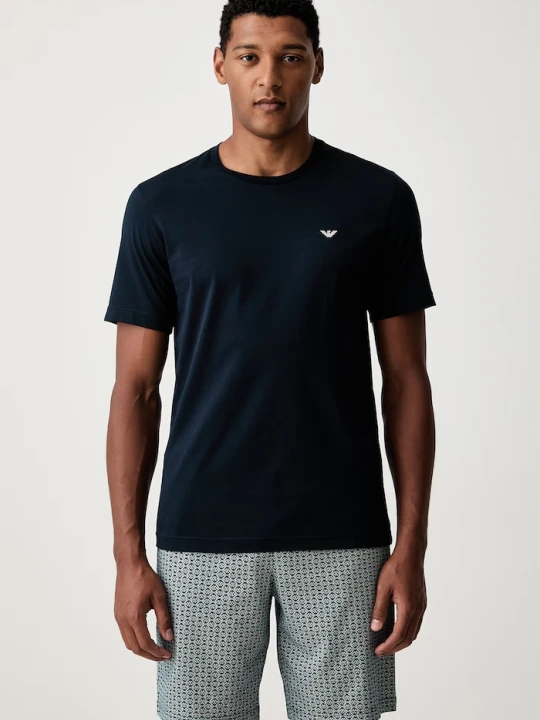 Zdjęcie produktu Emporio Armani Underwear piżama męska bawełniana granatowy