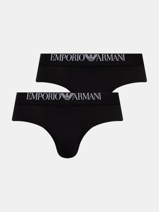 Zdjęcie produktu Emporio Armani Underwear slipy męskie z wiskozą 2-pack czarny