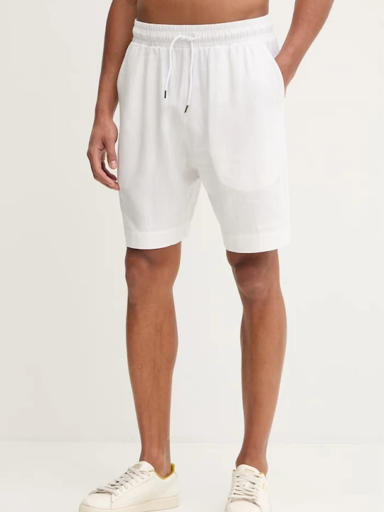 Zdjęcie produktu Emporio Armani Underwear szorty z dodatkiem lnu biały