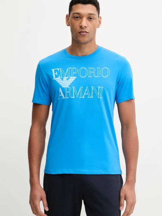 Zdjęcie produktu Emporio Armani Underwear t-shirt bawełniany niebieski