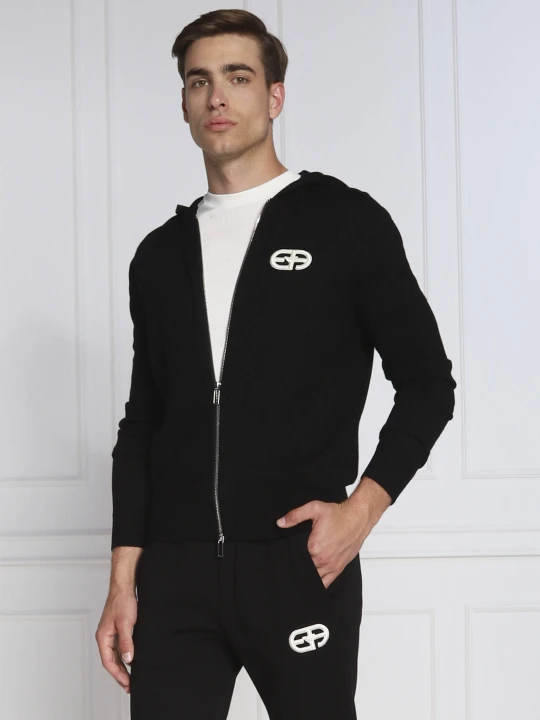 Zdjęcie produktu Emporio Armani Wełniana bluza | Slim Fit czarny