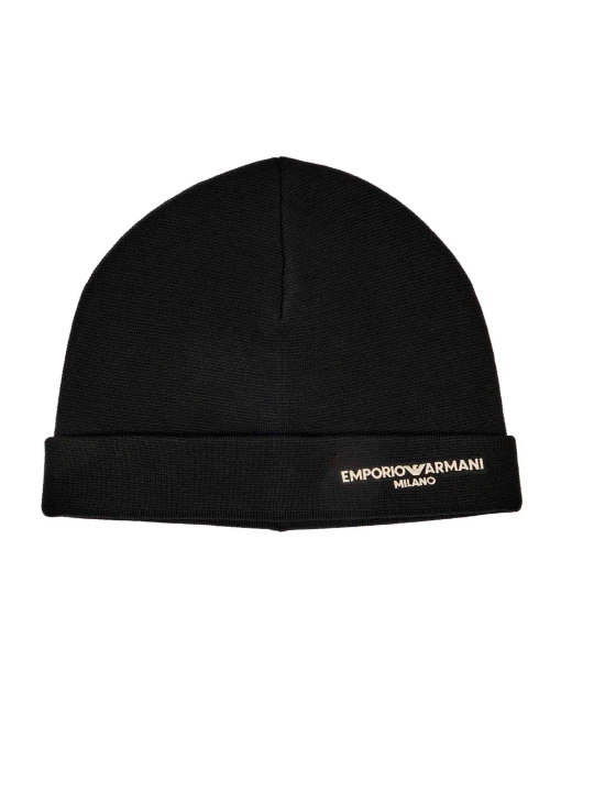 Zdjęcie produktu Emporio Armani Wełniana czapka czarny