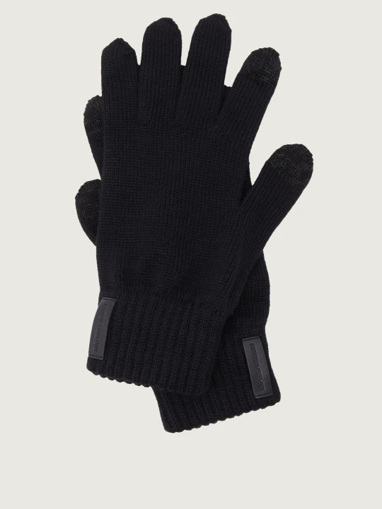 Zdjęcie produktu Emporio Armani Wełniane rękawiczki MAN'' GLOVES