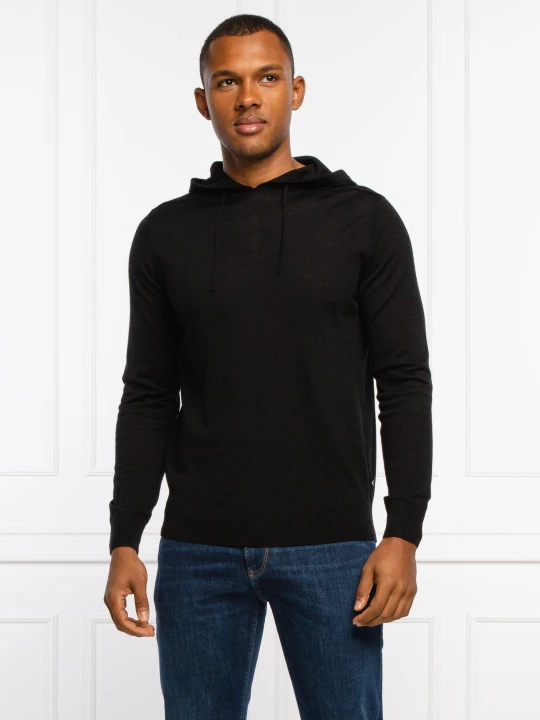 Zdjęcie produktu Emporio Armani Wełniany sweter | Regular Fit czarny