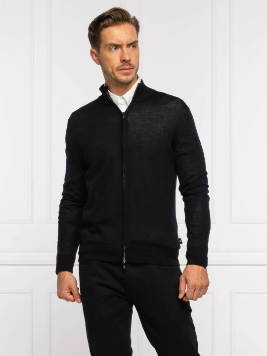 Zdjęcie produktu Emporio Armani Wełniany sweter | Regular Fit granatowy