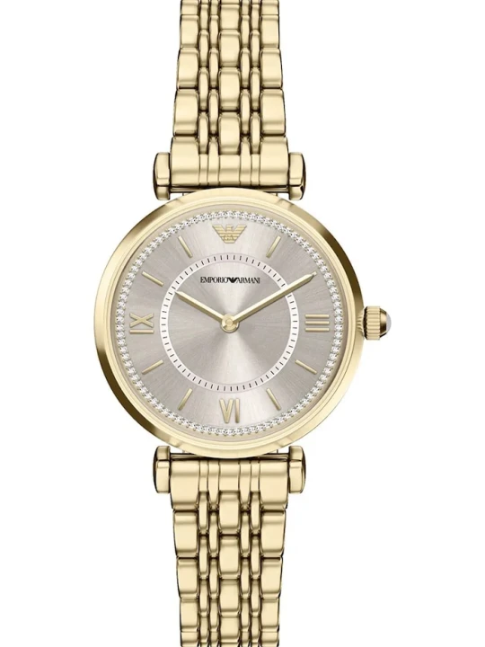 Zdjęcie produktu Emporio Armani zegarek damski Gianni T-Bar złoty
