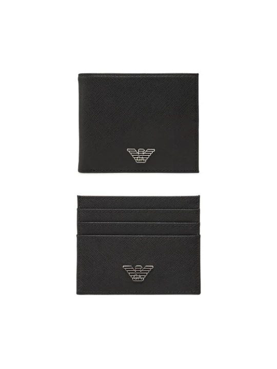 Zdjęcie produktu Emporio Armani Zestaw portfel i etui na karty Y4R237 Y138E Czarny