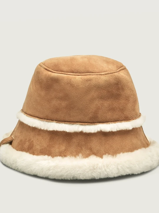 Zdjęcie produktu EMU Australia Dwustronny kapelusz Shearling | zamsz beżowy
