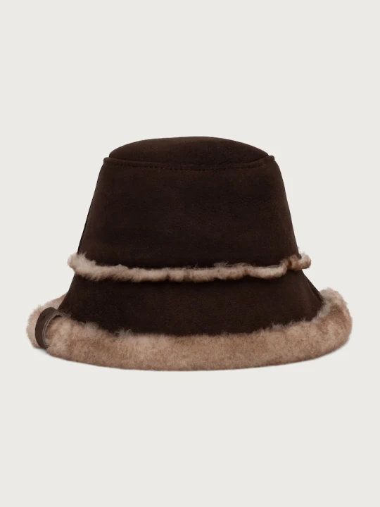 Zdjęcie produktu Emu Australia kapelusz bucket dwustronny damski EMU Sheepskin Hat Deluxe brązowy