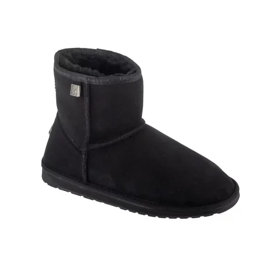Zdjęcie produktu EMU Australia Platinum Stinger Slim Mini WP20003-BLACK, Damskie, Czarne, buty zimowe, skóra zamszowa, rozmiar: 36