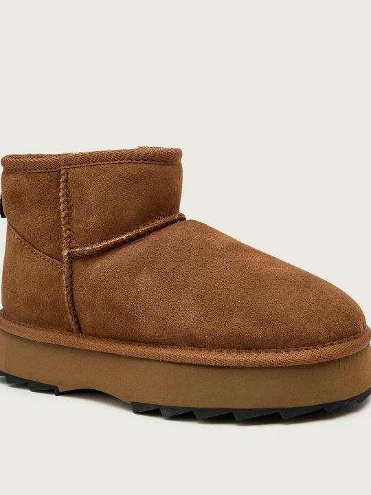 Zdjęcie produktu EMU Australia Śniegowce Sharky Micro Flatform | zamsz brązowy