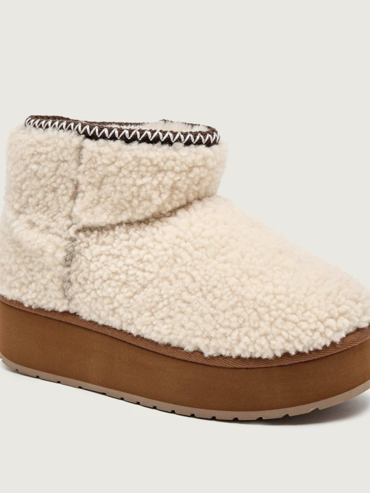 Zdjęcie produktu EMU Australia Śniegowce Stinger Micro Flatform Teddy | wełna beżowy