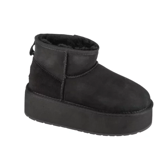 Zdjęcie produktu EMU Australia Stinger Micro Flatform W13082-BLAK, Damskie, Czarne, buty zimowe, skóra zamszowa, rozmiar: 36