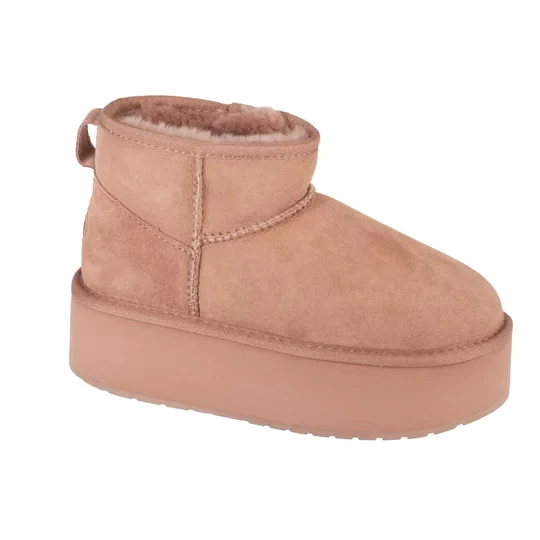 Zdjęcie produktu EMU Australia Stinger Micro Flatform W13082-CARO, Damskie, Różowe, buty zimowe, skóra zamszowa, rozmiar: 36
