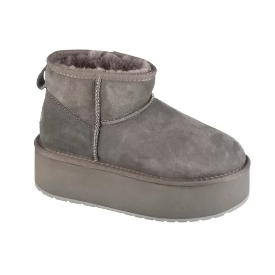 Zdjęcie produktu EMU Australia Stinger Micro Flatform W13082-CHAR, Damskie, Szare, buty zimowe, skóra zamszowa, rozmiar: 36