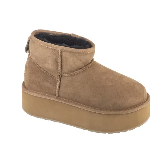 Zdjęcie produktu EMU Australia Stinger Micro Flatform W13082-CORI, Damskie, Zielone, buty zimowe, skóra zamszowa, rozmiar: 36