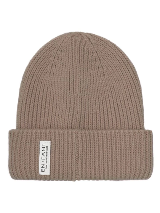 Zdjęcie produktu enfant Czapka beanie w kolorze jasnobrązowym rozmiar: 48 cm