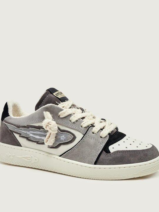 Zdjęcie produktu Enterprise Japan Skórzane sneakersy Egg Rocket 4 | zamsz szary